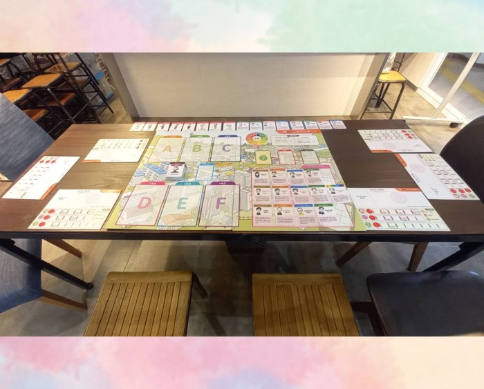 30~80代の悩みを抱える男女が暮らす、A~Fの6つの地区がゲームの舞台。