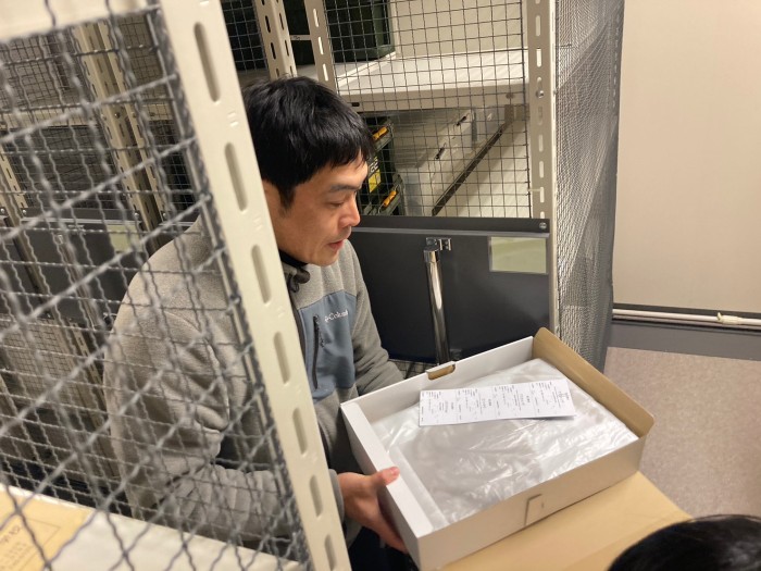 バックヤードにて(標本庫)