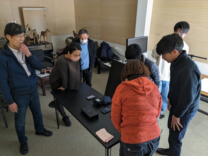 最初のレクチャーは「箱ティッシュ」の撮影から。なぜ・・・?