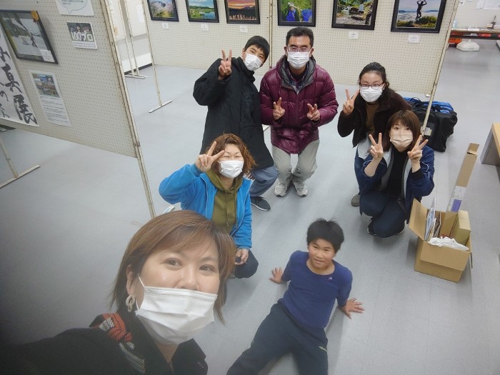 今回の展示のお手伝いメンバー