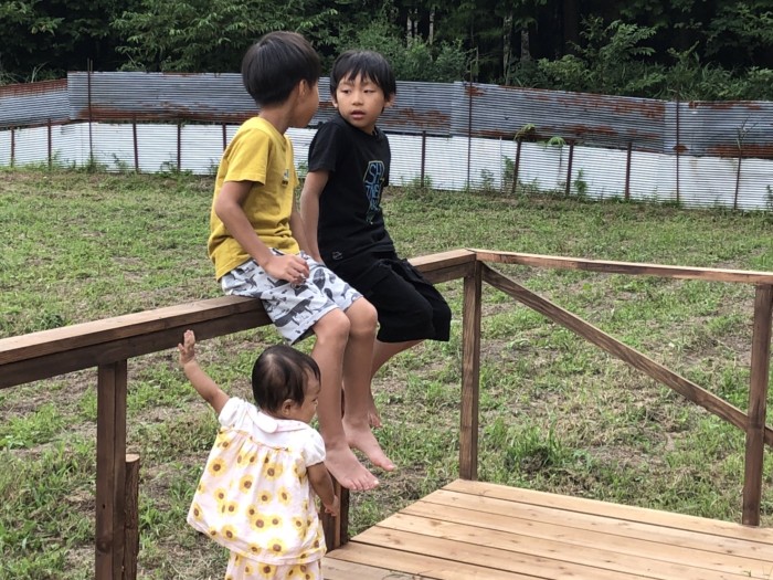 可動式のウッドデッキができました
