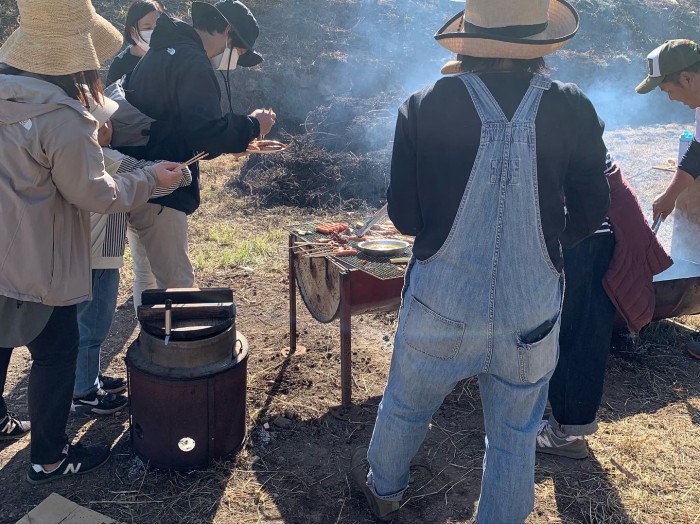 秋野菜のお味噌汁づくり&BBQ