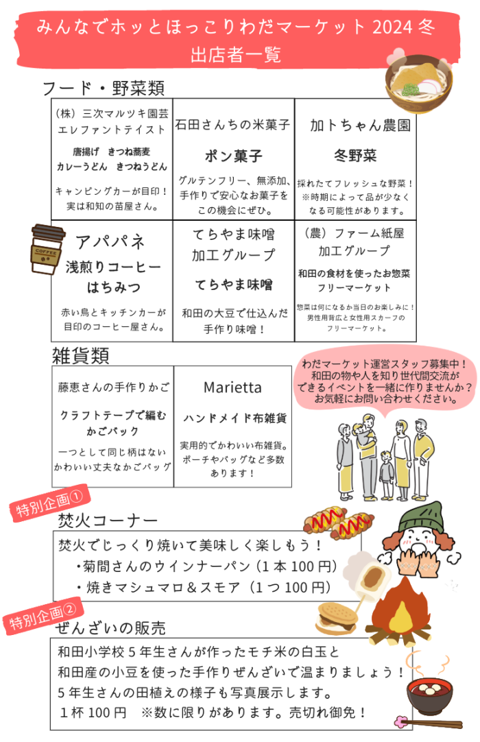 和田を知り和田を食べて交流して楽しめる!