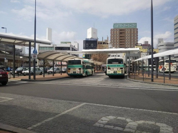 周南市の産業・交通の拠点となる”徳山駅前”の風景