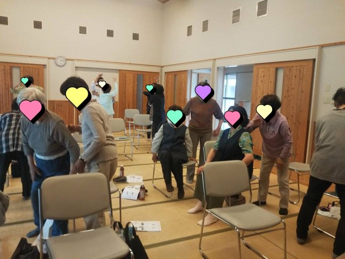 健康講座の風景(プライバシー配慮のため一部加工画像しています)
