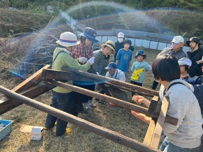 里山にダヴィンチの橋を作ろう