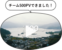 チーム500PVできました！